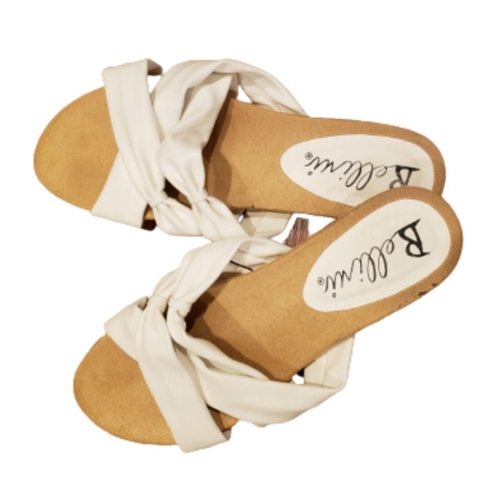 White Summer Sandals Sz 7